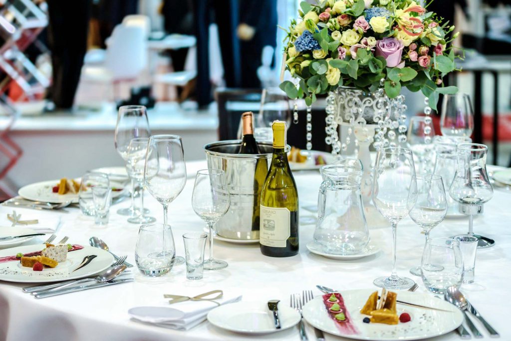 My PA Online virtual assistant UK exhibition planning service image of a corporate hospitality event table.